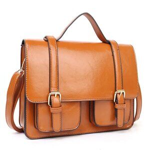 Flap Messenger Bag with Pockets